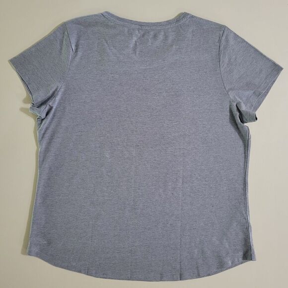 Sonoma Goods For Life® Women's Gray Graphic Short Sleeve Crewneck Pullover Top - Picture 10 of 10